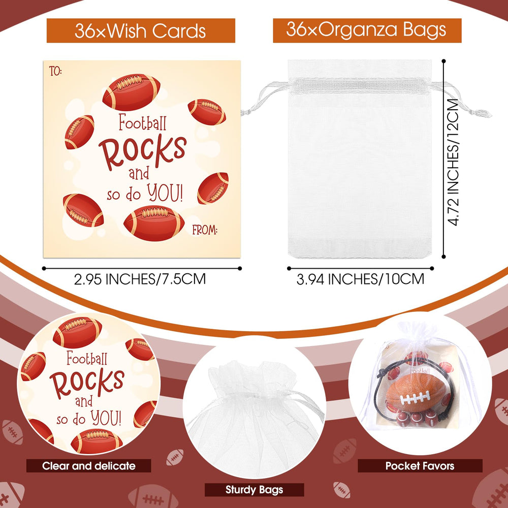 Foilswirl organza bags provide elegant packaging for party favors.