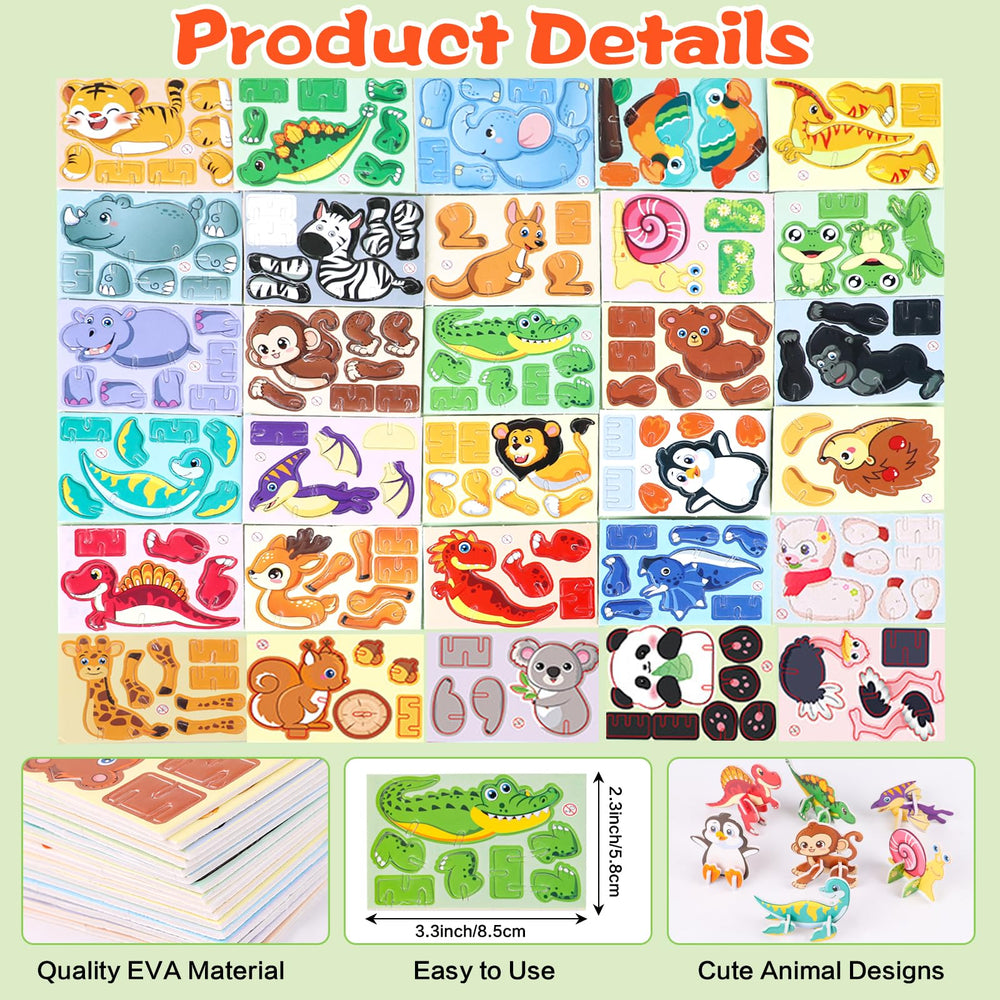 FOIMAS 3D tiger puzzle encourages hand-eye coordination and color matching