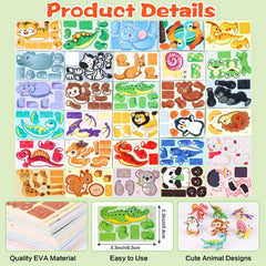 FOIMAS 3D tiger puzzle encourages hand-eye coordination and color matching