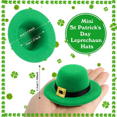 FOIMAS St Patrick's Day hat on wine bottle topper for festive display.