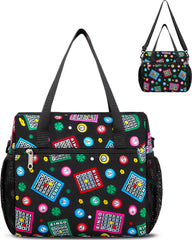 FOKDUVB Bingo Bag with outside pockets for quick access to daubers