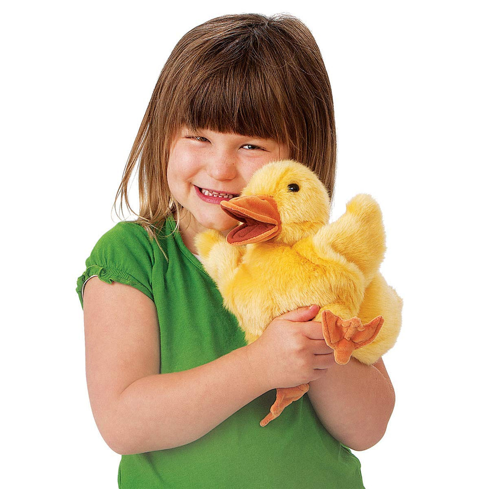 Folkmanis Duckling Hand Puppet yellow stage-ready prop for classroom storytelling