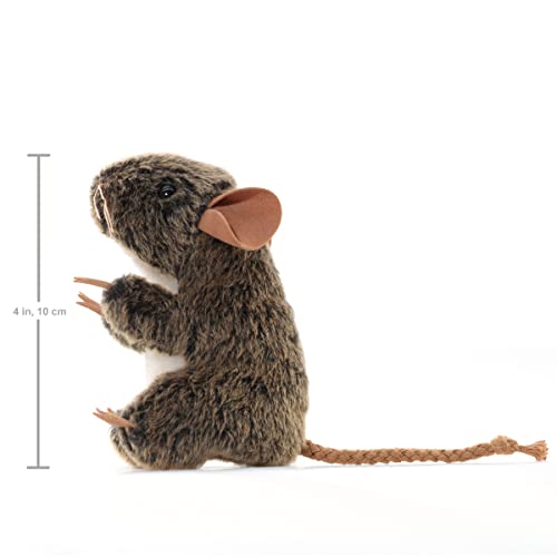 Folkmanis mini field mouse puppet on finger for interactive performances and classroom storytelling