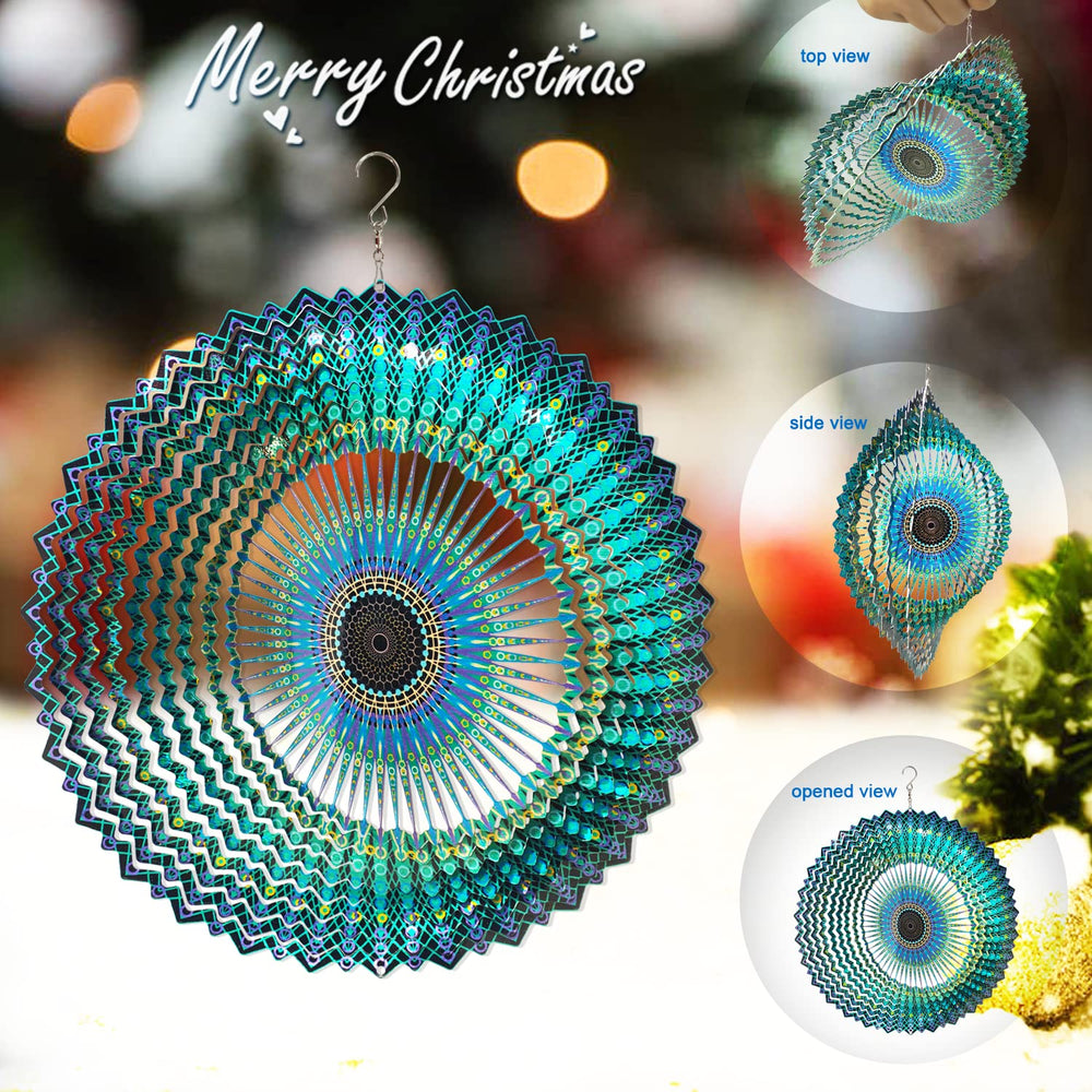 FONMY Epoxy-coated finish resists weather and rust on wind spinner