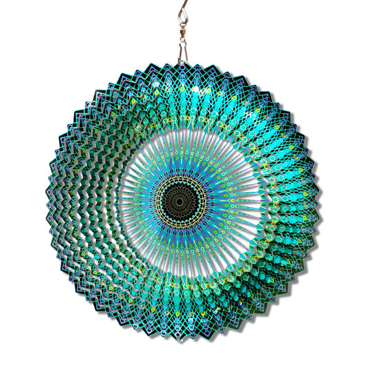 FONMY Wind Spinner Mandala Starry Sky in daylight showing sparkling 3D colors
