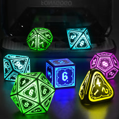 FONVGOGO Astral Shard Black dice in a premium packing box.