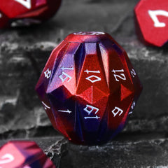 FONVGOGO D12 metal die black red, premium feel for seasoned players