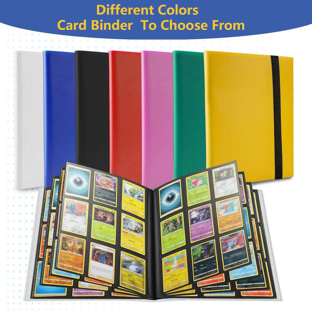 Fonwill binder supports MTG, sports, and other card games storage.