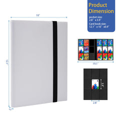 Fonwill binder side-loading pockets prevent accidental card slips.