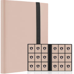Fonwill pink trading card binder with 360-card capacity for safe collection.