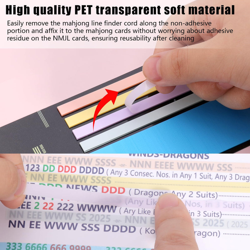 fooind transparent highlighter tape for reusable, residue-free notes during games