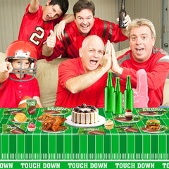 Football Party Supplies Set 40 napkins for convenient hand wiping and cleanup