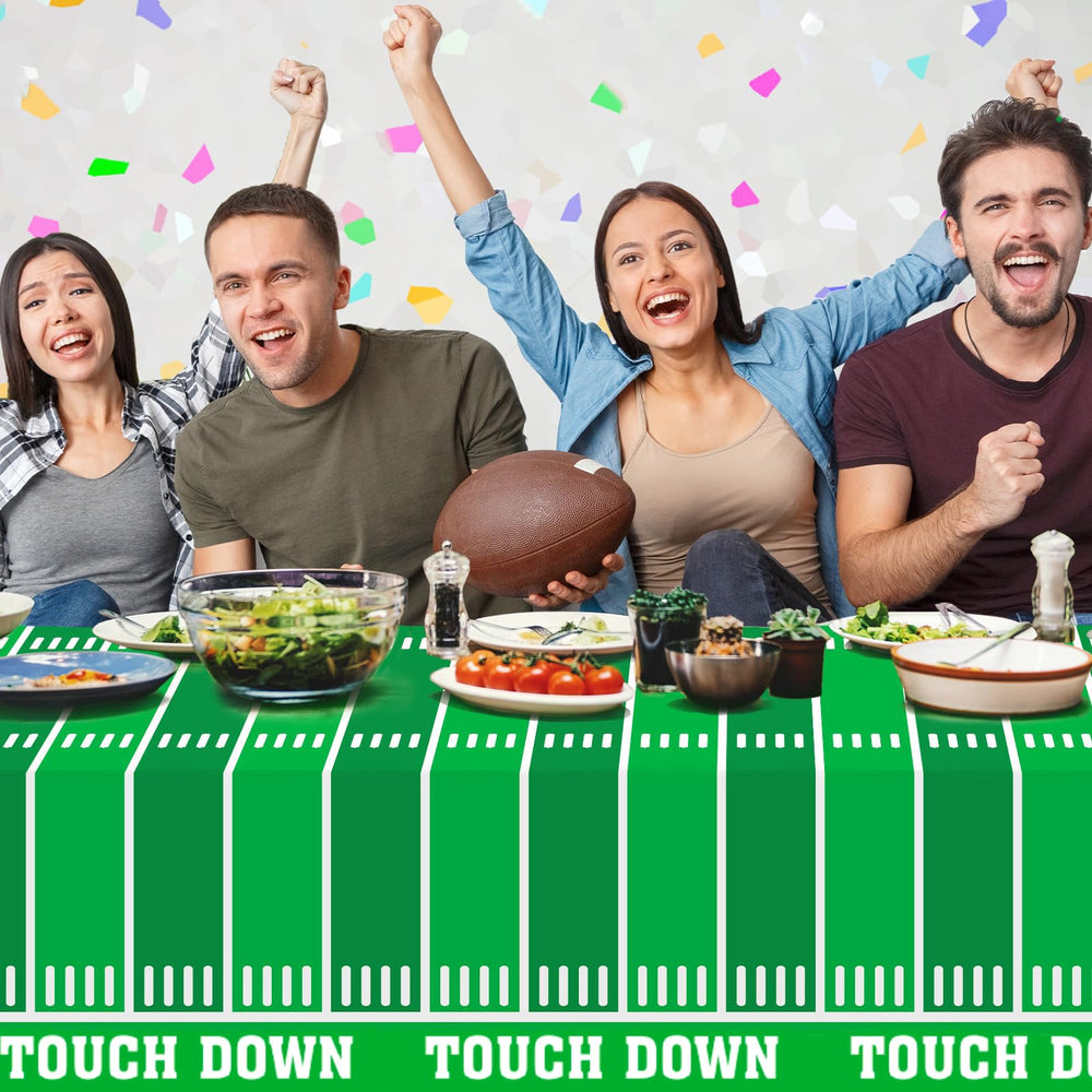 Football Party Supplies Set easy cleanup and party setup at tailgate or home game