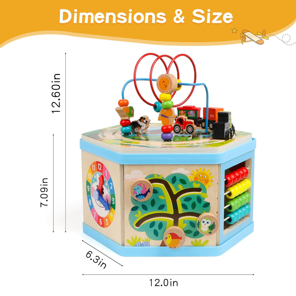 FOPNETS flip-lid storage feature keeps accessories organized after play.