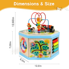 FOPNETS flip-lid storage feature keeps accessories organized after play.