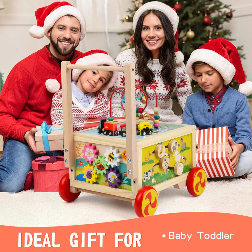 FOPNETS wooden cube center storage box to tidy small toys.
