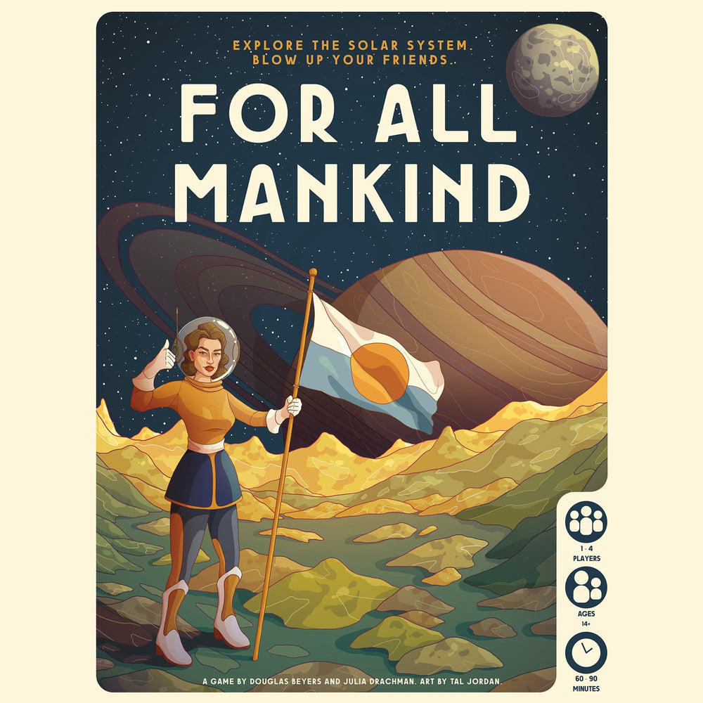 For All Mankind board game age 14+ suitability for teens and adults.
