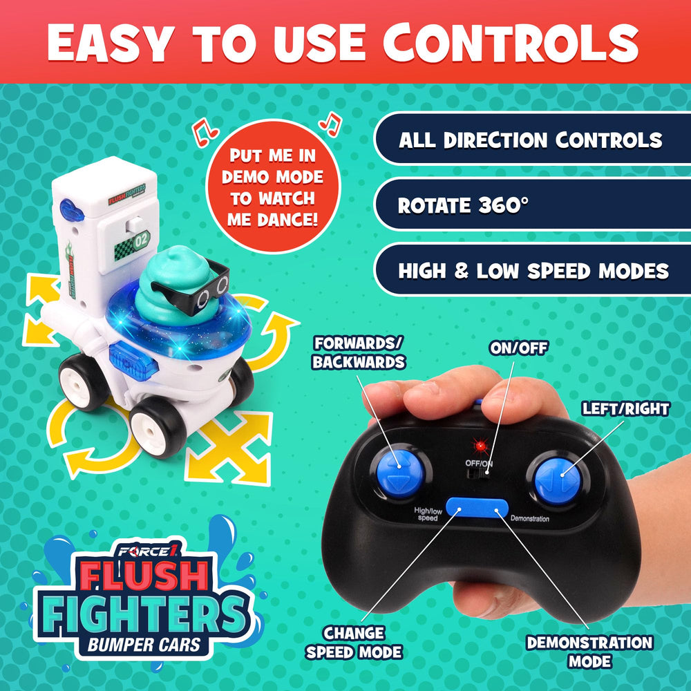 Force1 Flush Fighters DIY stickers enable personalized designs.