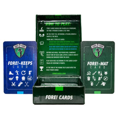 Fore Cards On Course foursomes in play for team-based competition.