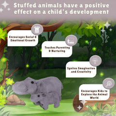 Forest and Twelfth hippo duo enhances safari-themed baby showers and nursery decor