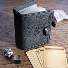 Forged Dice Co. internal pages display acid-free cards ready for reuse