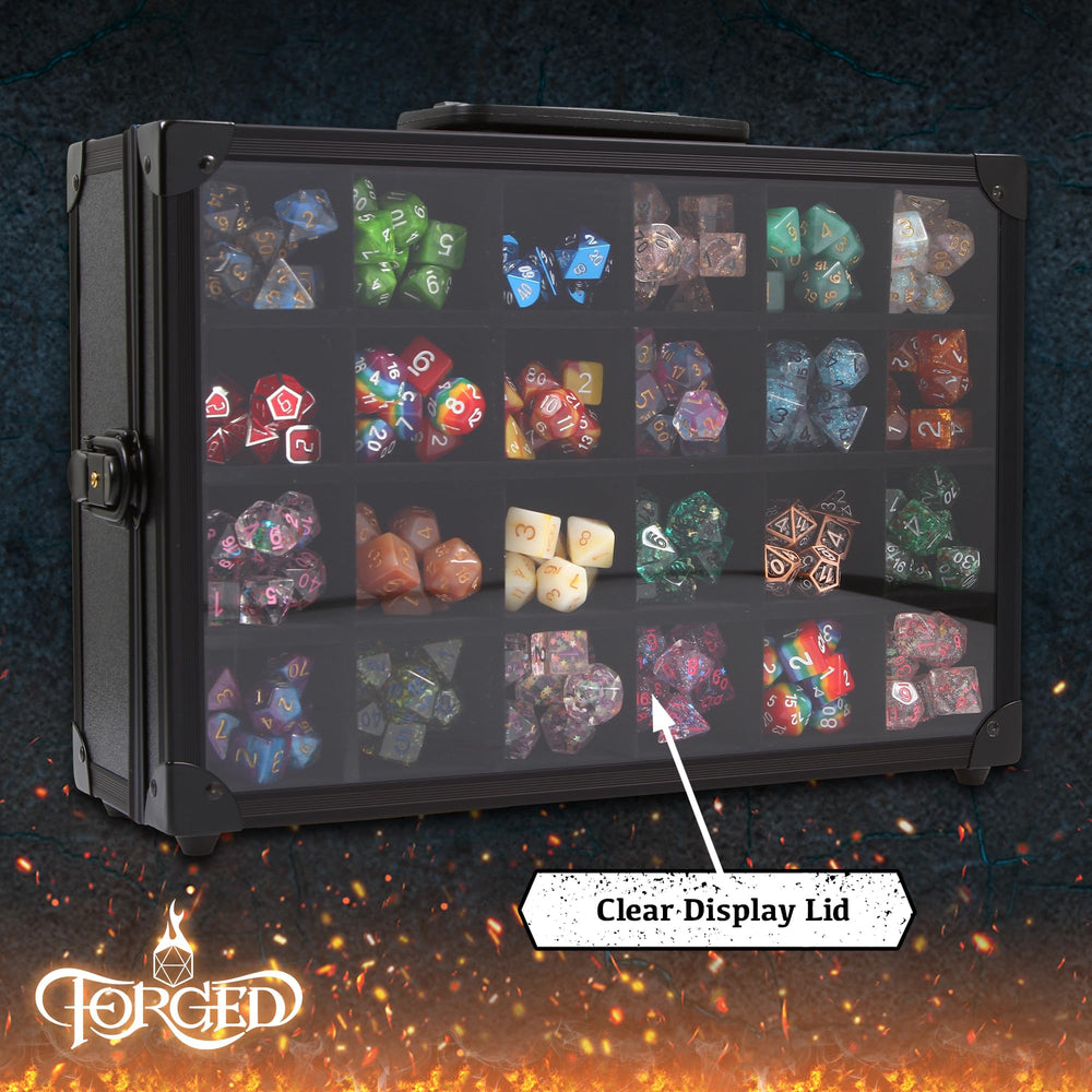Forged Dice Co. rolling tray feature for on-the-go dice sessions.