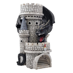 Forged Dice Co Dragon’s Keep Dice Tower with remote LED lights for epic RPG sessions