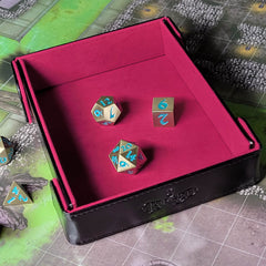 Forged Dice Co 8-magnet walls keep the tray secure during intense sessions.