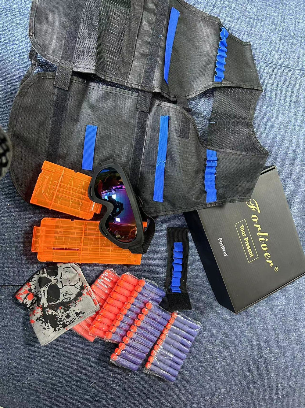 Forliver Nerf battle playset kit, complete gear for action-packed sessions.