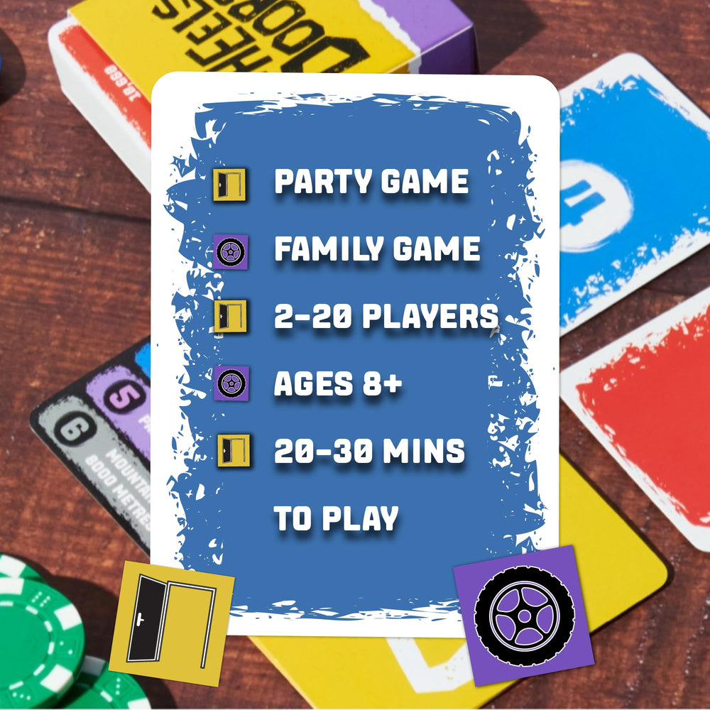 Format Games Wheels vs Doors chip pile for strategic betting and fun