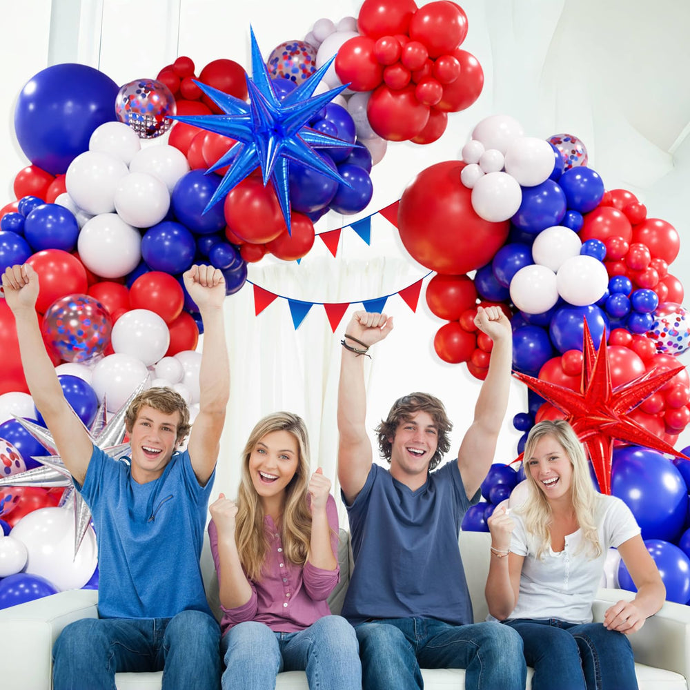 FOTIOMRG red confetti balloon 12inch adds festive detail