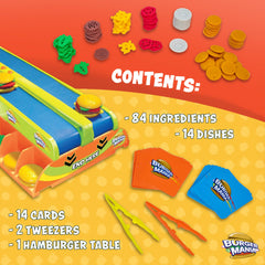 Fotorama Burger Mania recipe cards reveal orders to spark imaginative play