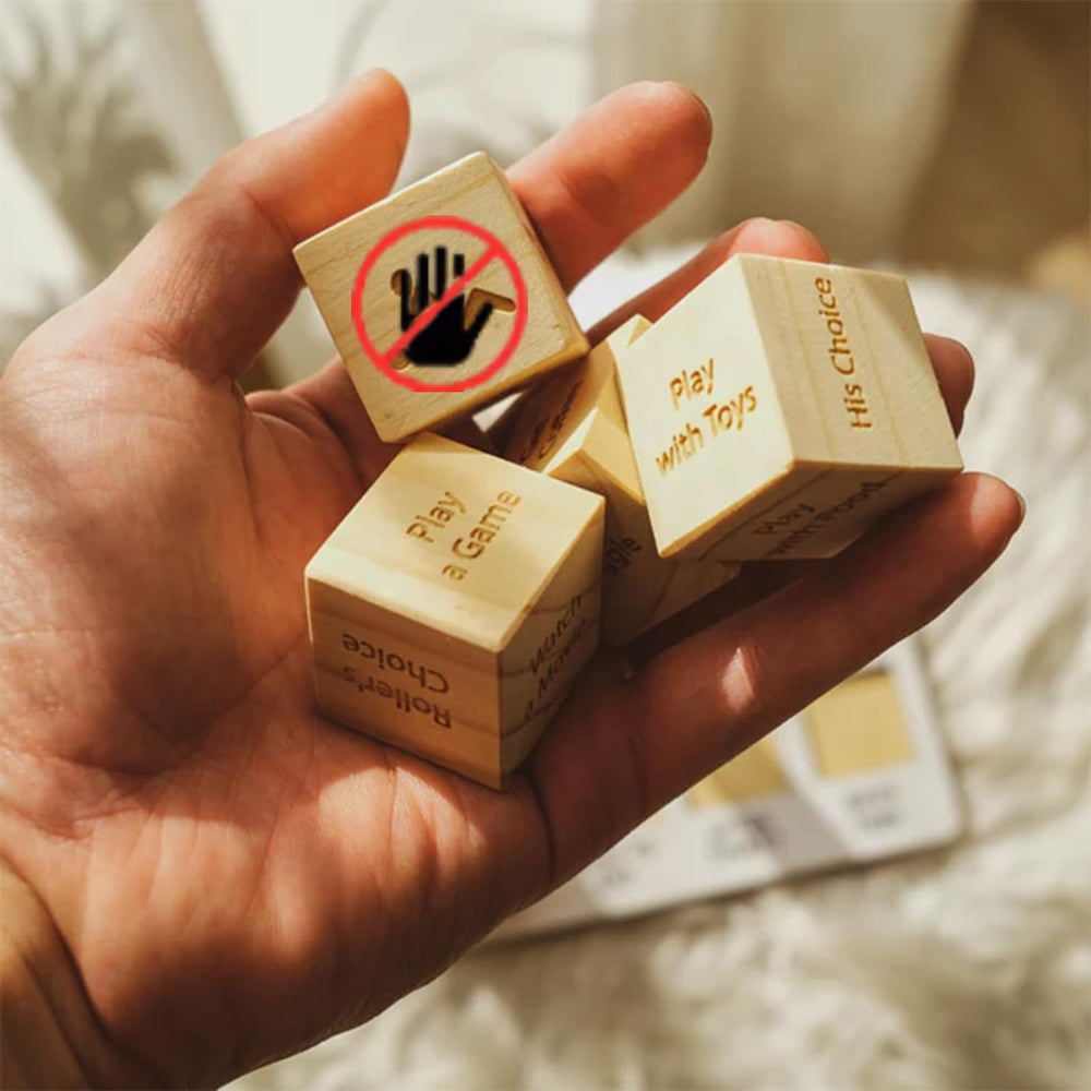 FOWSEEK Wooden date night dice highlighting premium craftsmanship and durability