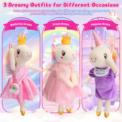 FPVERA unicorn doll outfits promote creative storytelling during dress-up sessions.