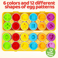 FQKIOMY toddler eggs toy durable plastic with smooth edges for safe play
