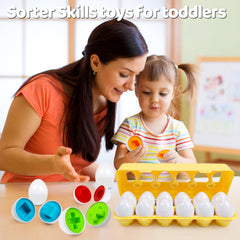 FQKIOMY Easter basket stuffer with engaging egg shapes for learning