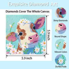 FQOVKYN diamond art kit trays and diamonds close-up for color learning