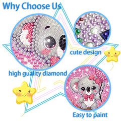 FQOVKYN diamond art kit full drill design helps steady small hands.