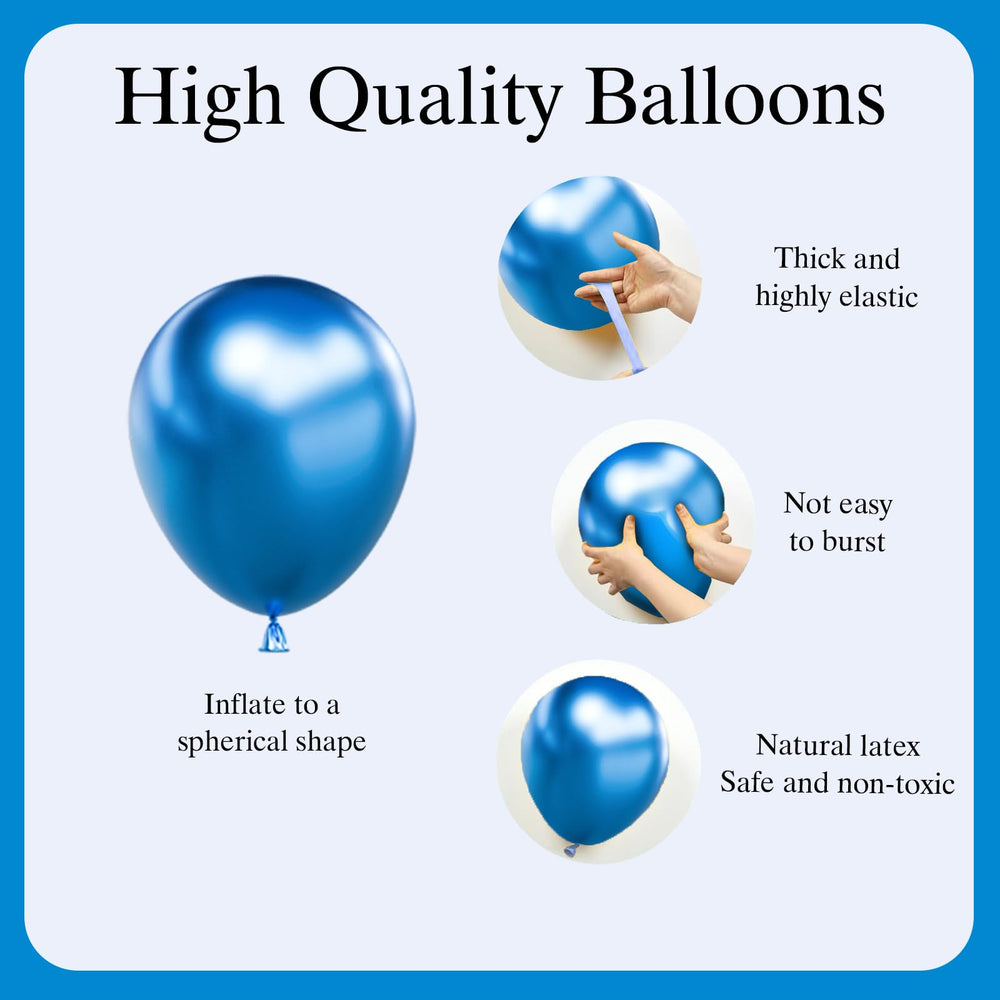 FQZYLCH blue-balloons-different-sizes supports versatile garland layouts.