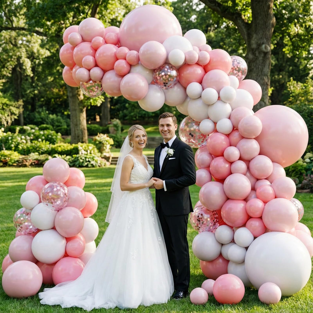 FQZYLCH pale pink 12 inch balloons for pastel decor