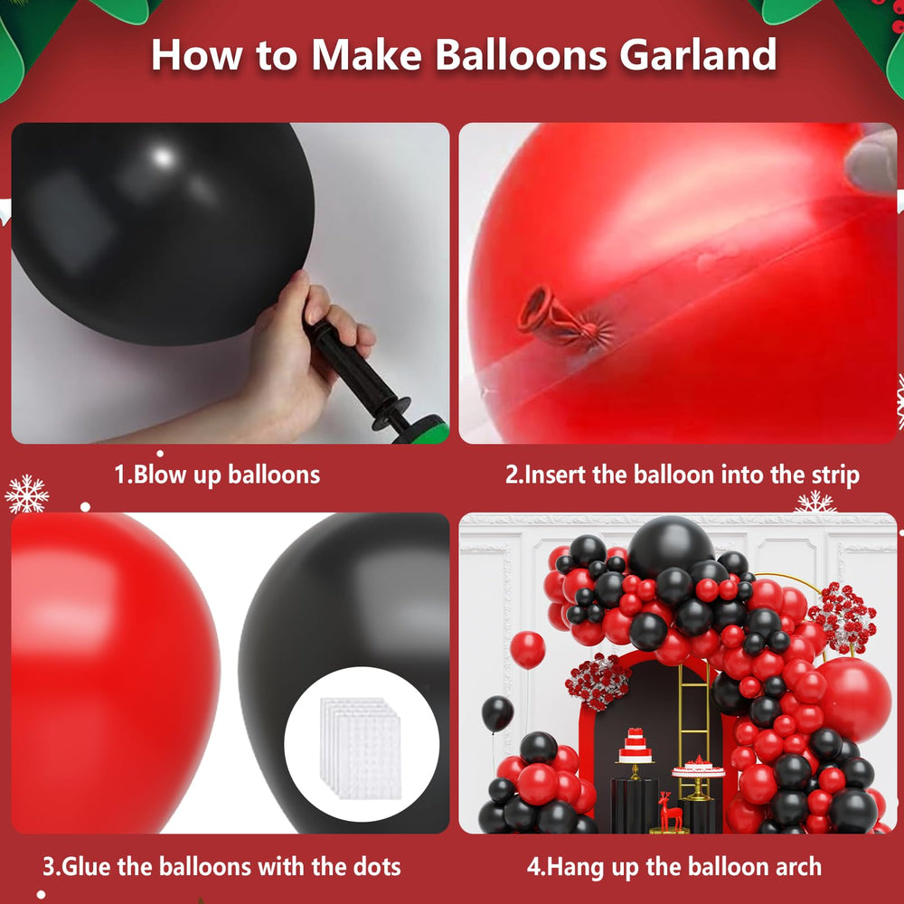 FQZYLCH red 12-inch matte balloon ideal for clusters