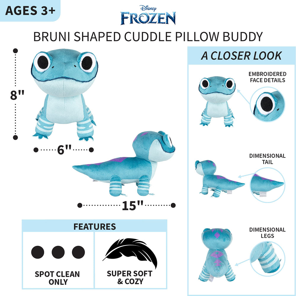 Franco Bruni cuddle pillow shows dimensional tail and legs for hugging.