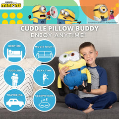 Franco Minions Bob pillow with goggles detail, playful décor and comfort