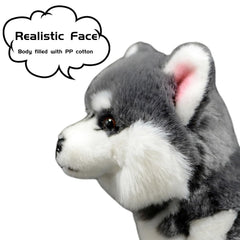 FRANKIEZHOU husky plush fur texture close-up highlighting soft, comforting fabric.