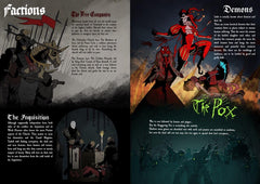 Free League Black Powder and Brimstone tabletop combat showcases MÖRK BORG-inspired feel.