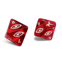 Translucent Free League Blade Runner dice ready for immersive rolls.