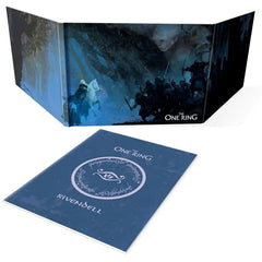 Free League The One Ring loremaster screen front cover with immersive art for gameplay ambience.