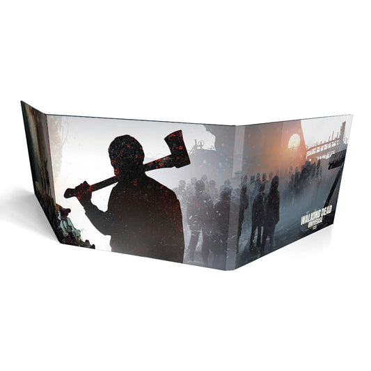 Free League Walking Dead GM Screen front view shows compact, portable design ideal for sessions