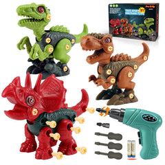 FREE TO FLY red Triceratops for hands-on building and imaginative play.
