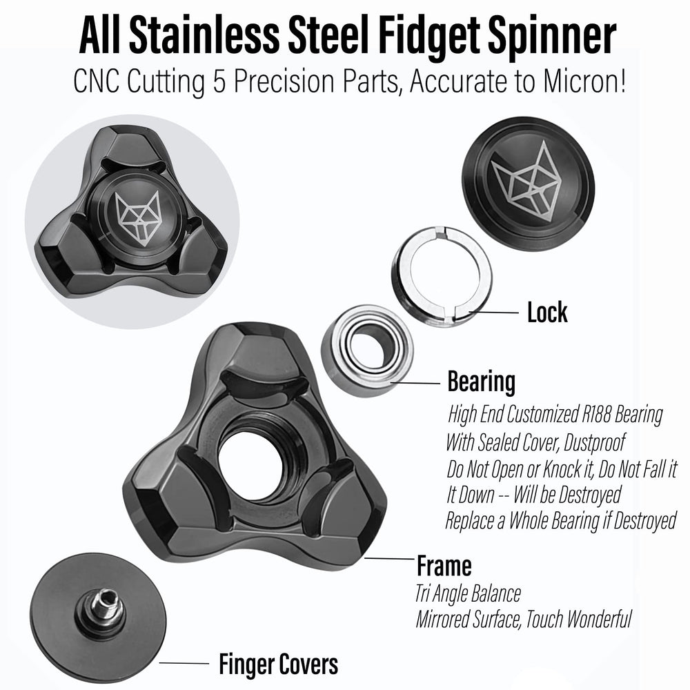 FREELOVE stainless steel finish close-up shows durable surface and comfortable finger grips.